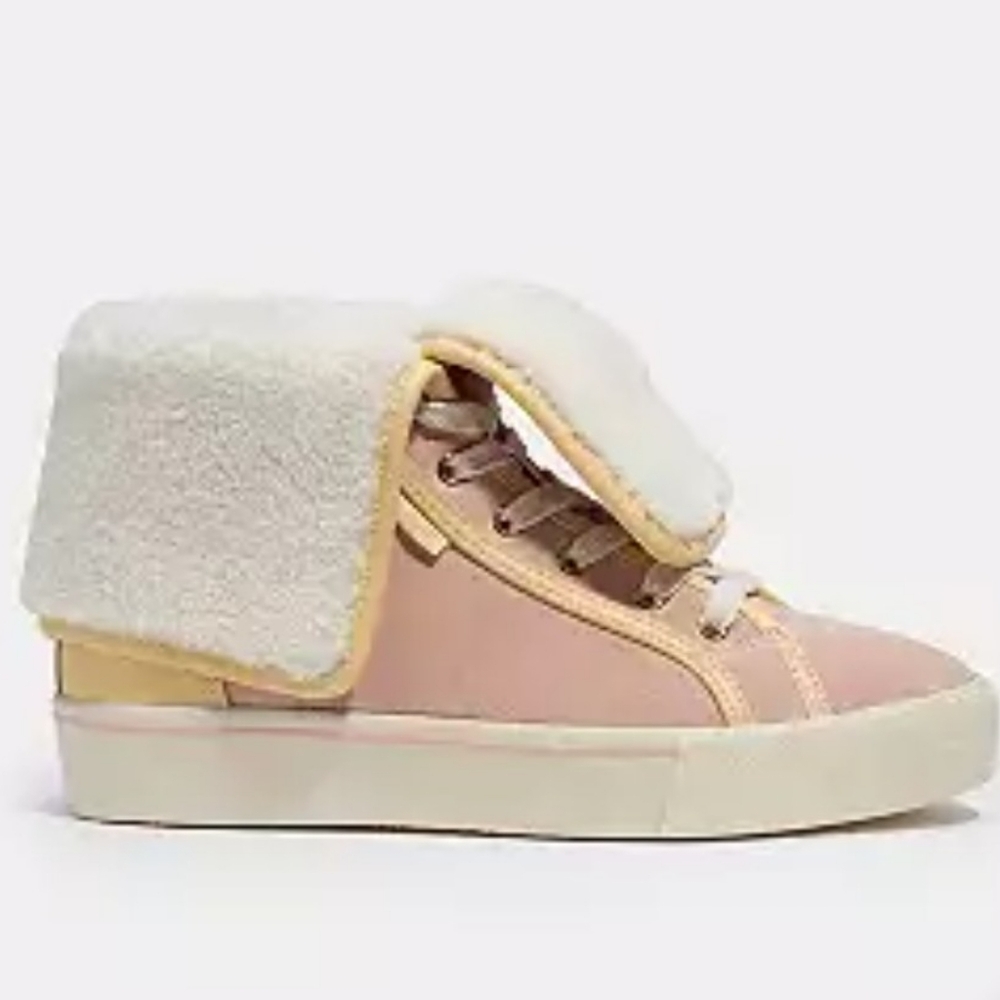 Coach Citysole Foldover High Top Platform Sneaker - Size 6.5
